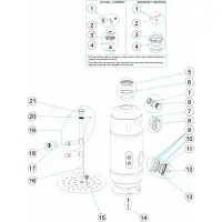 Pièces détachées pour Filtre DELTA 1000-1200 Ø 650 - 800 plancher