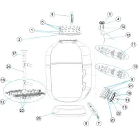 Pièces détachées pour Filtre EUROPA 1,2m-2,5kg