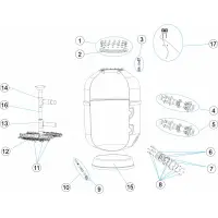Pièces détachées pour Filtre EUROPE 1800 1,2m-4kg