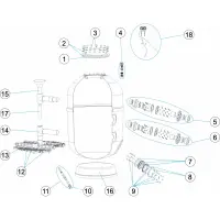 Pièces détachées pour Filtre EUROPE 2000 1m-4kg