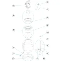Pièces détachées pour Filtre FLORIDA II TOP