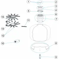Pièces détachées pour Filtre HAWAI OC-1 diamètres 750-900