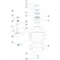 Pièces détachées pour Filtre à sable HAWAII SIDE diamètres 750, 900