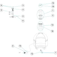 Pièces détachées pour Filtre JAUNE 520, 640 (ASTRAL - CERTIKIN)