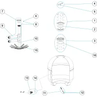 Pièces détachées pour Filtre JAUNE 760, 900