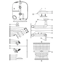 Pièces détachées pour Filtre LCX/LCP-1600 (Avant 2007)