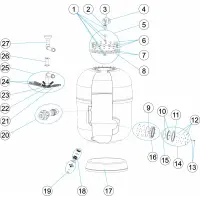 Pièces détachées pour Filtre NILO SIDE Ø 1050, 1200