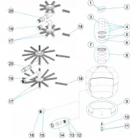Pièces détachées pour Filtre OC-1 ASTER side