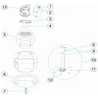 Pièces détachées pour Filtre POOOL COMFY top