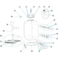 Pièces détachées pour Filtre PRAGA 4 kg Ø 1050 à 1600