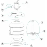 Pièces détachées pour Filtre ROMA TOP