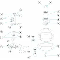 Pièces détachées pour Filtre VESUBIO couvercle à visser