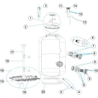 Pièces détachées pour Filtre VIC Ø 1050 à 2000