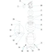 Pièces détachées pour Filtre VOLCANO TOP