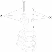 Pièces détachées pour Fixation d'échelle Ø 43