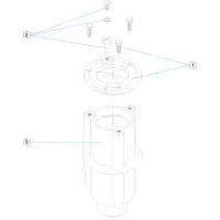 Pièces détachées pour Fixation de douche Ø 43