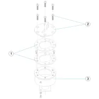 Pièces détachées pour Fixation de lignes de nage LINER