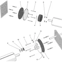 Pièces détachées pour Fixations carrelage d'enrouleur immergé