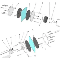Pièces détachées pour Fixations liner d'enrouleur immergé
