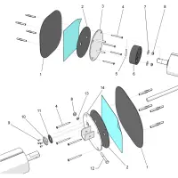 Pièces détachées pour Fixations PVC armé d'enrouleur immergé