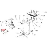 Pièces détachées pour Flasque plastique côté moteur volet immergé