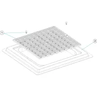 Pièces détachées pour Grille écoulement carrée