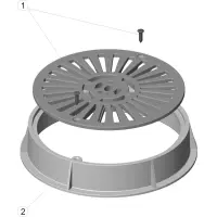 Pièces détachées pour Grille écoulement ronde Ø 200 inox