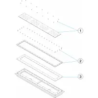 Pièces détachées pour Grille hydromassage LINER 1200mm