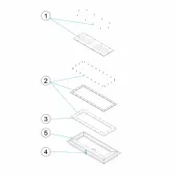 Pièces détachées pour Grille hydromassage LINER 600mm