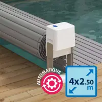 Volet hors sol automatique 4 x 2,50m Pool Swift évolutif