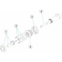Pièces détachées pour Jet massage L-169 - 254 m/m PRÉFABRIQUÉ/LINER