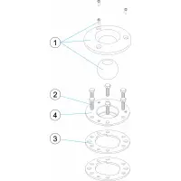 Pièces détachées pour Kit bride de buse de refoulement inox