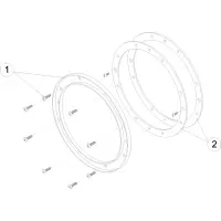 Pièces détachées pour Kit bride inox de projecteur