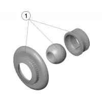 Pièces détachées pour Kit d'enjoliveur de buse de refoulement 1/2"