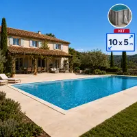 Kit piscine acier 10m x 5m à monter soi-même