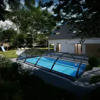 Abri piscine mi-haut Klasik Sky Clear C
