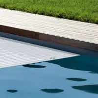 Lames de remplacement PVC pour volet roulant piscine DEL Blanc