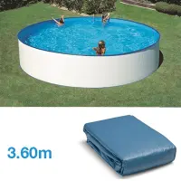 Bâche Piscine Ronde - Diamètre 360 Cm Pour Piscine De 300 Cm De