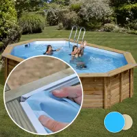 Liner pour piscine SUNBAY Cannelle 2 octogonal 5,35m x 3,35m x 1,19m