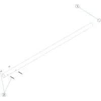 Pièces détachées pour Manche fixe 2,5 m écrous papillon