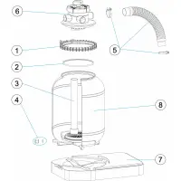 Pièces détachées pour Groupe de filtration monobloc Astral Ø 300 - 1 1/4"