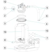 Pièces détachées pour Groupe de filtration monobloc FIJI 3 - Ø 300