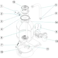 Pièces détachées pour Groupe de filtration monobloc FIJI 6 - Ø 400