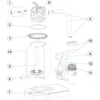 Pièces détachées pour Groupe de filtration monobloc P-XPERT 4 - Ø 300