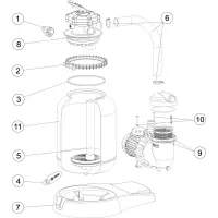 Pièces détachées pour Groupe de filtration monobloc SENA/B.M.I - Ø diam 500, 600