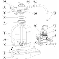 Pièces détachées pour Groupe de filtration monobloc GALACTIC Ø 500, 600