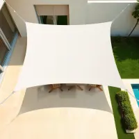 Voile d'ombrage carrée 3 x 3 m Blanche
