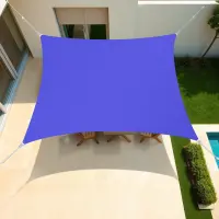 Voile d'ombrage carrée 3 x 3 m Bleu