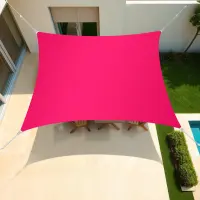 Voile d'ombrage carrée 3 x 3 m Framboise