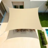 Voile d'ombrage carrée 3 x 3 m Sable